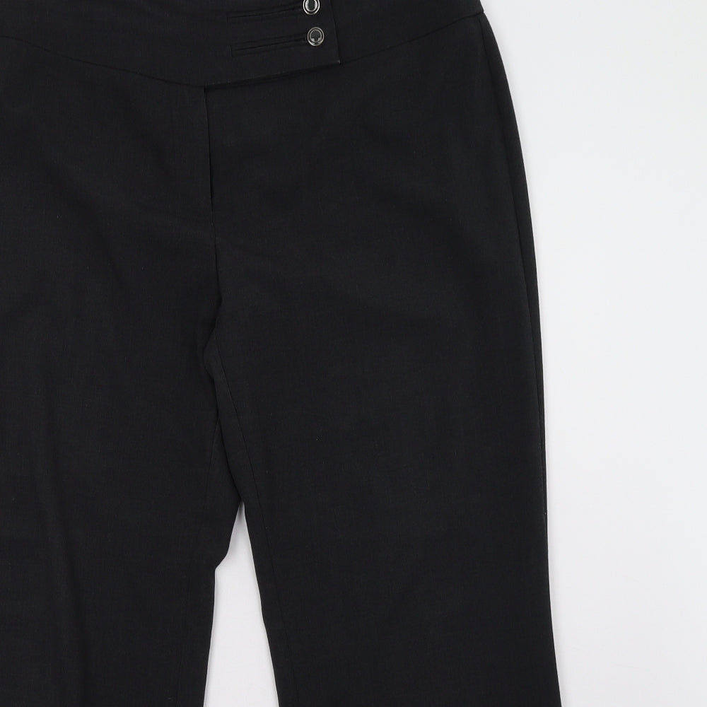 Womens UK Size 14 Marks and Spencer Regular Fit  Grey Trousers