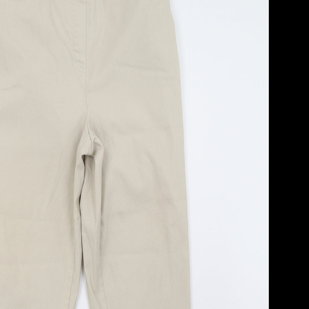 Womens UK Size 18 Preworn Regular Fit  Beige Trousers