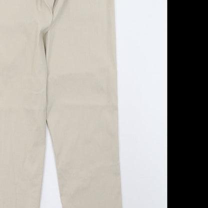 Womens UK Size 18 Preworn Regular Fit  Beige Trousers