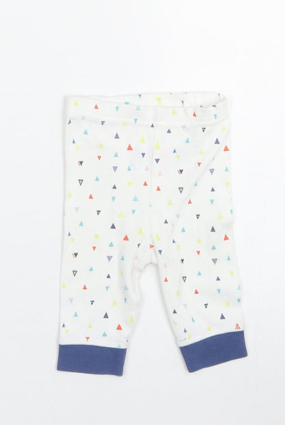 Mothercare Baby White Polka Dot  Capri Trousers Size 0-3 Months  - 0-1 Months