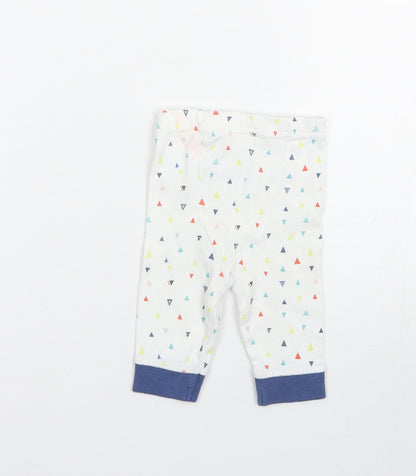 Mothercare Baby White Polka Dot  Capri Trousers Size 0-3 Months  - 0-1 Months