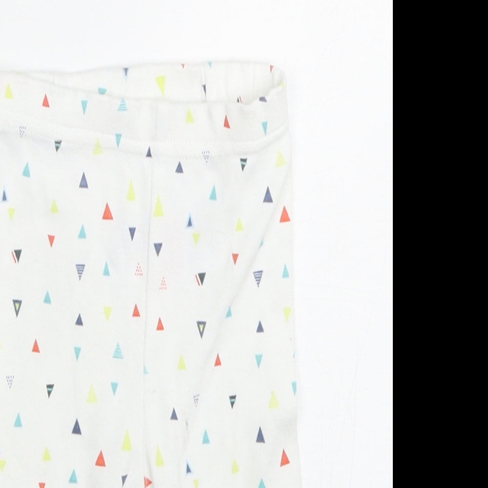 Mothercare Baby White Polka Dot  Capri Trousers Size 0-3 Months  - 0-1 Months