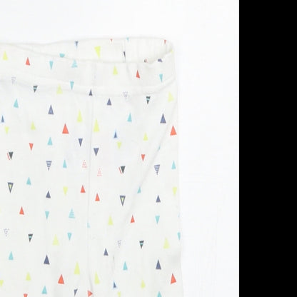 Mothercare Baby White Polka Dot  Capri Trousers Size 0-3 Months  - 0-1 Months