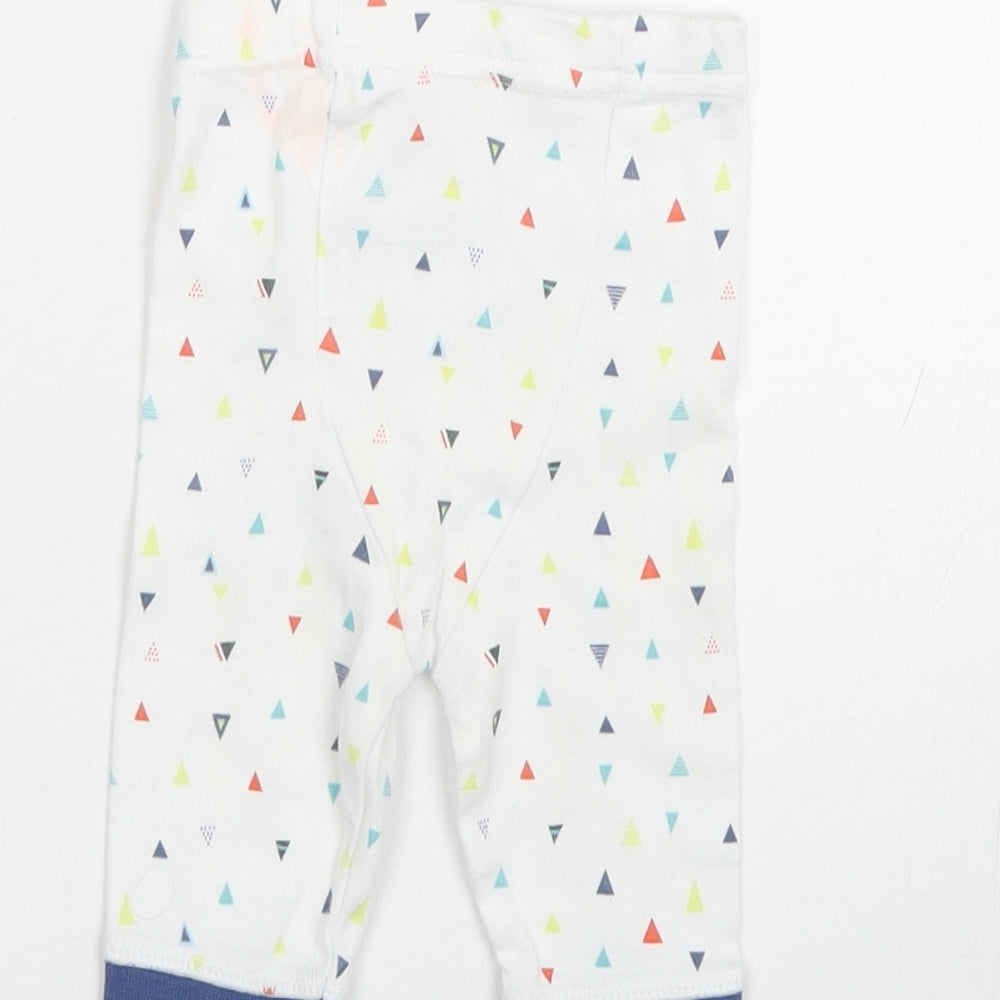 Mothercare Baby White Polka Dot  Capri Trousers Size 0-3 Months  - 0-1 Months