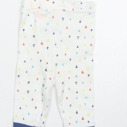 Mothercare Baby White Polka Dot  Capri Trousers Size 0-3 Months  - 0-1 Months