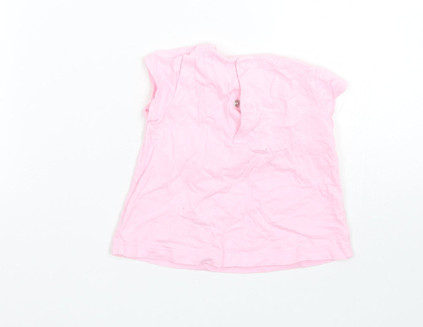 Just One You Girls Pink   Basic T-Shirt Size 9-12 Months