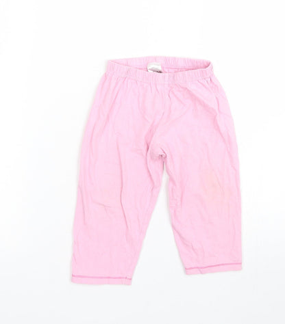Preworn Girls Pink   Cami Pyjama Pants Size 12-18 Months