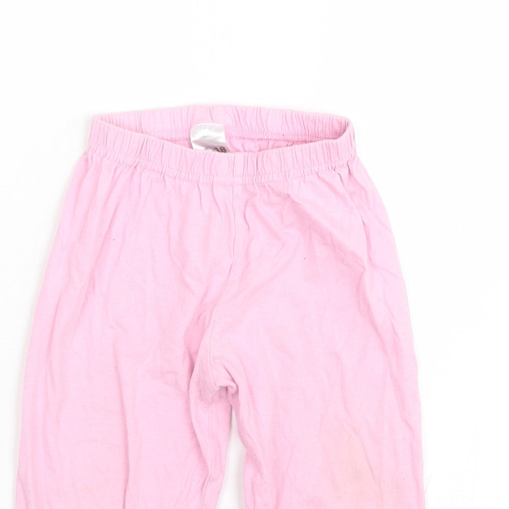 Preworn Girls Pink   Cami Pyjama Pants Size 12-18 Months