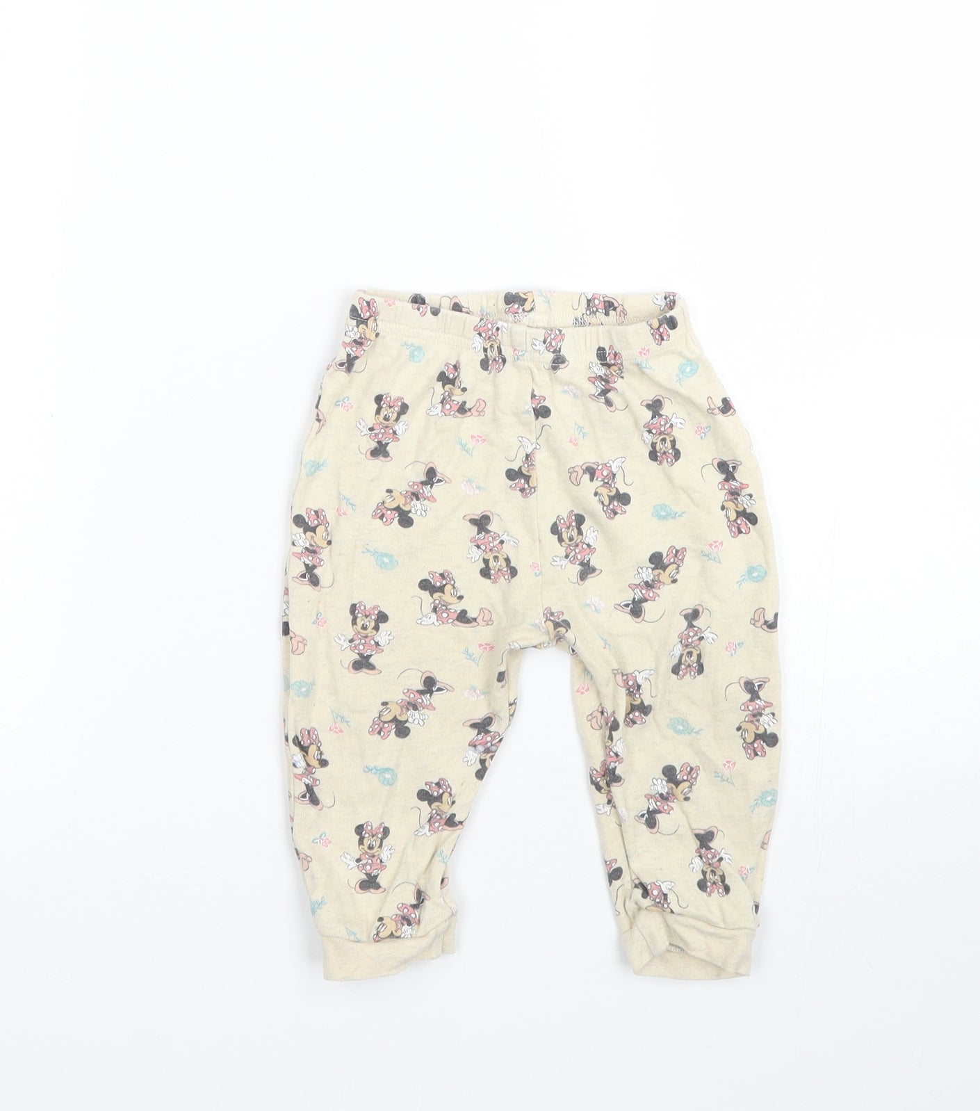 George Girls Beige   Cami Pyjama Pants Size 12-18 Months  - Minnie mouse