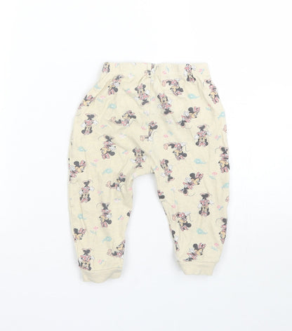 George Girls Beige   Cami Pyjama Pants Size 12-18 Months  - Minnie mouse