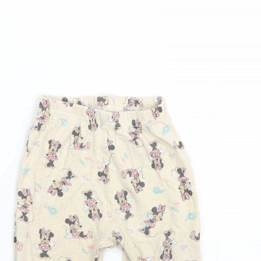 George Girls Beige   Cami Pyjama Pants Size 12-18 Months  - Minnie mouse