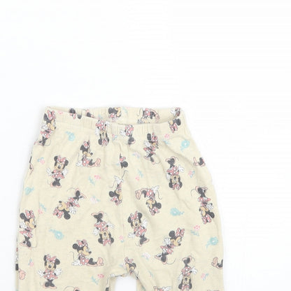 George Girls Beige   Cami Pyjama Pants Size 12-18 Months  - Minnie mouse