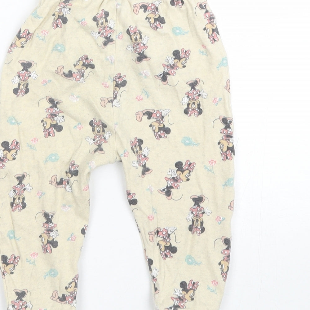 George Girls Beige   Cami Pyjama Pants Size 12-18 Months  - Minnie mouse