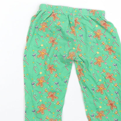 Preworn Boys Green   Cami Pyjama Pants Size 18-24 Months  - Christmas