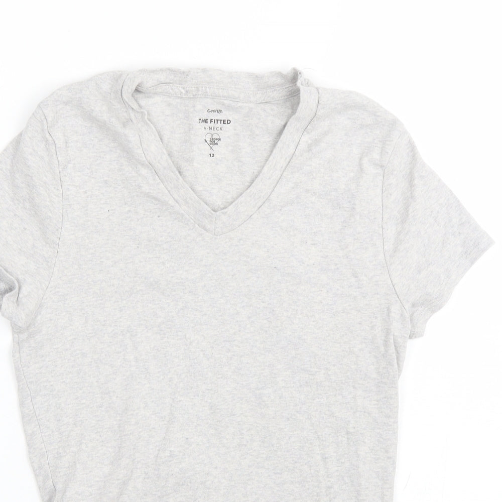 George Womens Grey   Basic T-Shirt Size 12
