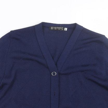 Elegant Body Womens Blue   Cardigan Jumper Size L