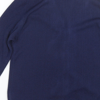 Elegant Body Womens Blue   Cardigan Jumper Size L