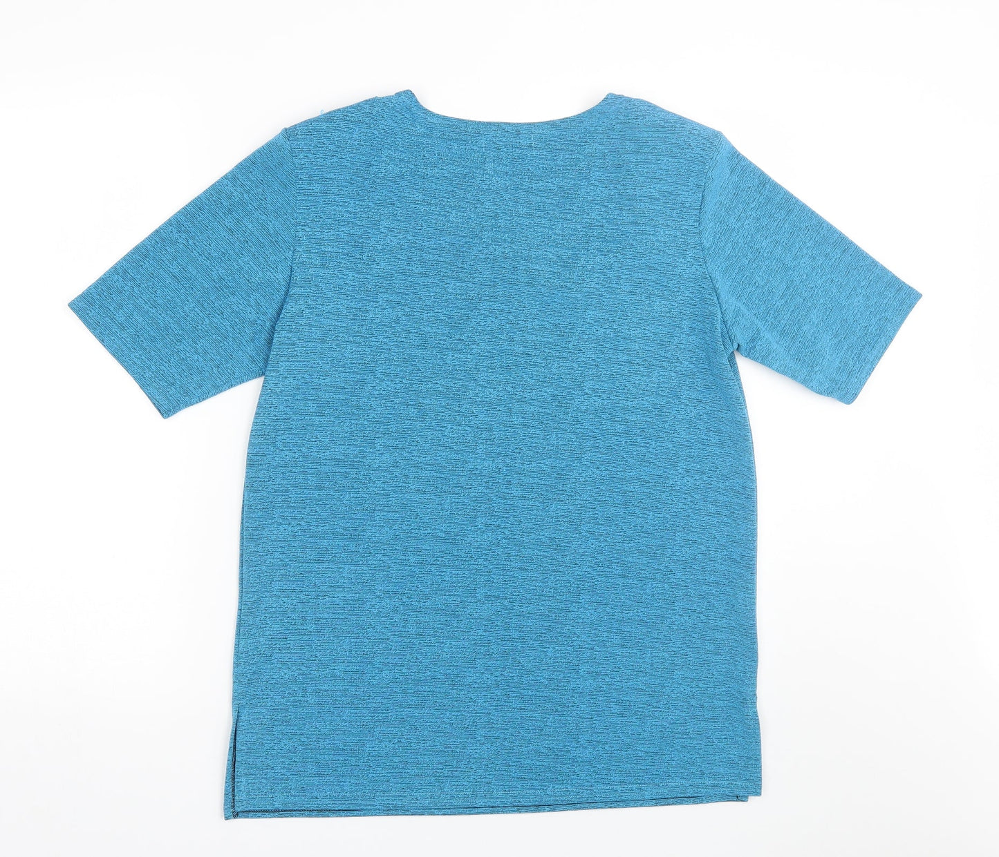 Womens UK Size L Exclusive Blue Basic T-Shirt