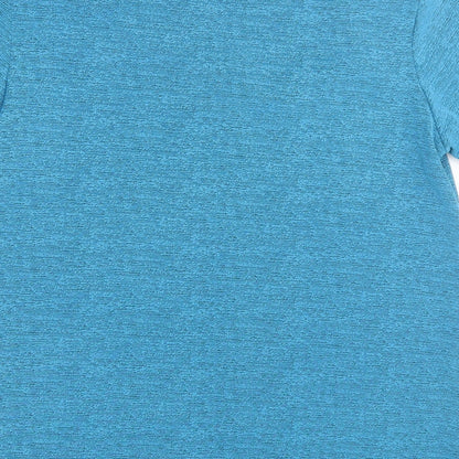 Womens UK Size L Exclusive Blue Basic T-Shirt