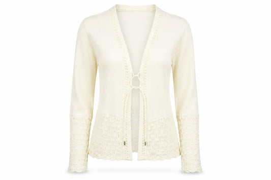 Womens UK Size 10 Pulse Beige Cardigan Jumper