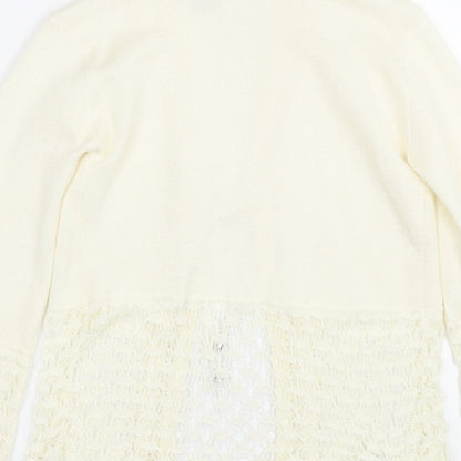 Womens UK Size 10 Pulse Beige Cardigan Jumper
