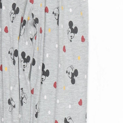 Preworn Girls Grey Polka Dot  Cami Pyjama Pants Size 9 Years  - Minnie Mouse