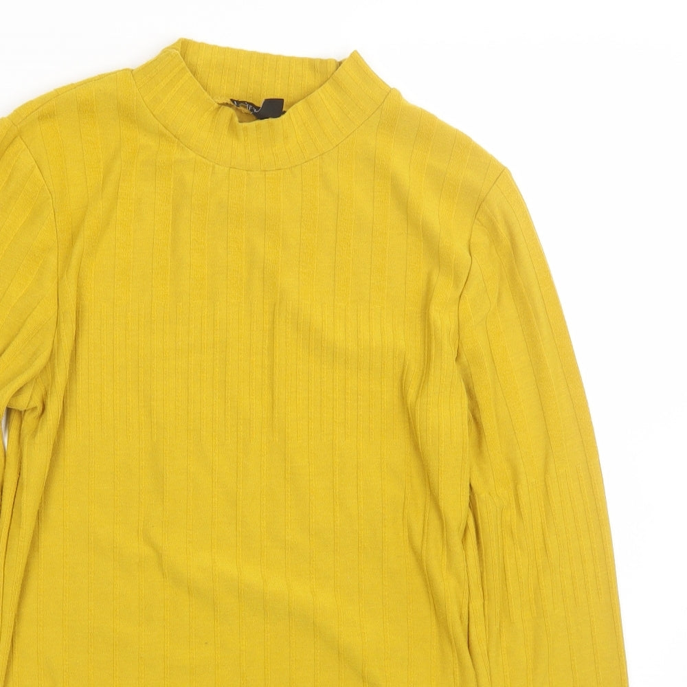 Womens UK Size 14 New Look Yellow Pullover Jumper
