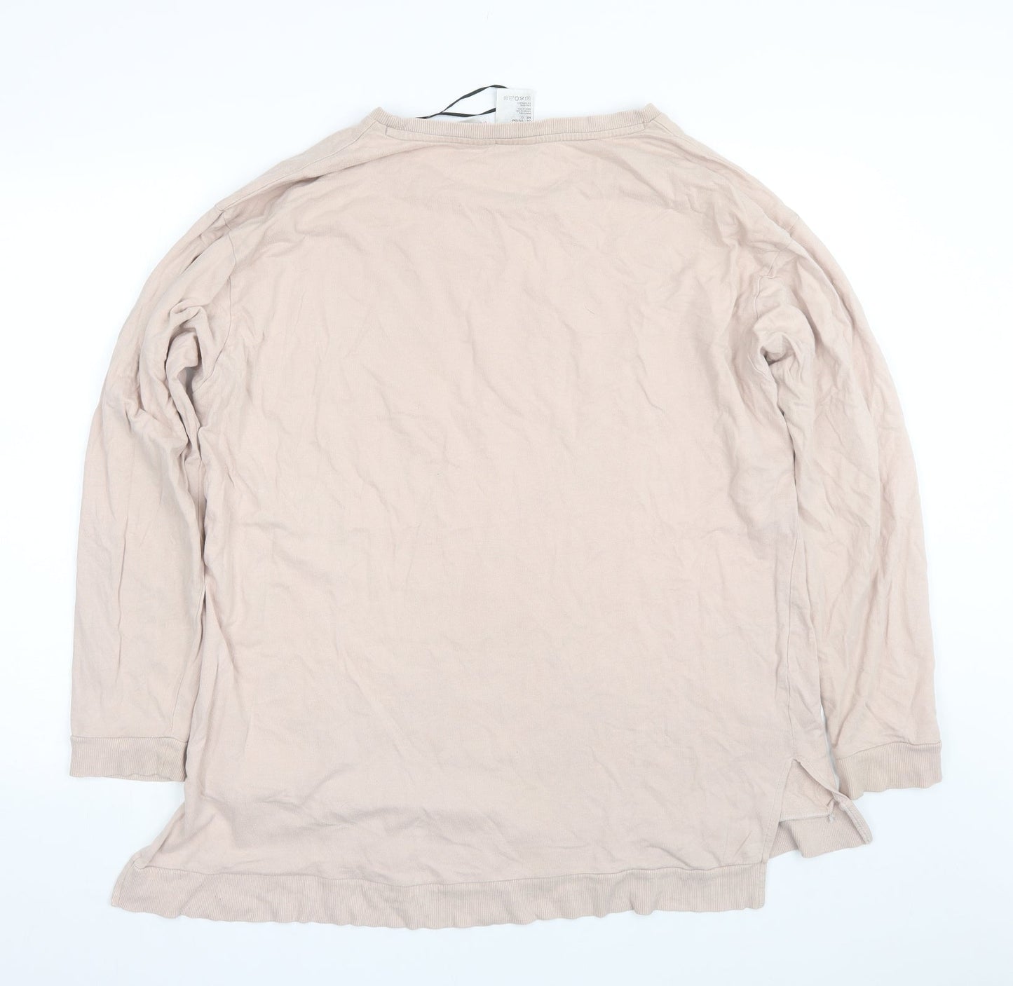 H&M Womens Pink   Pullover Sweatshirt Size L