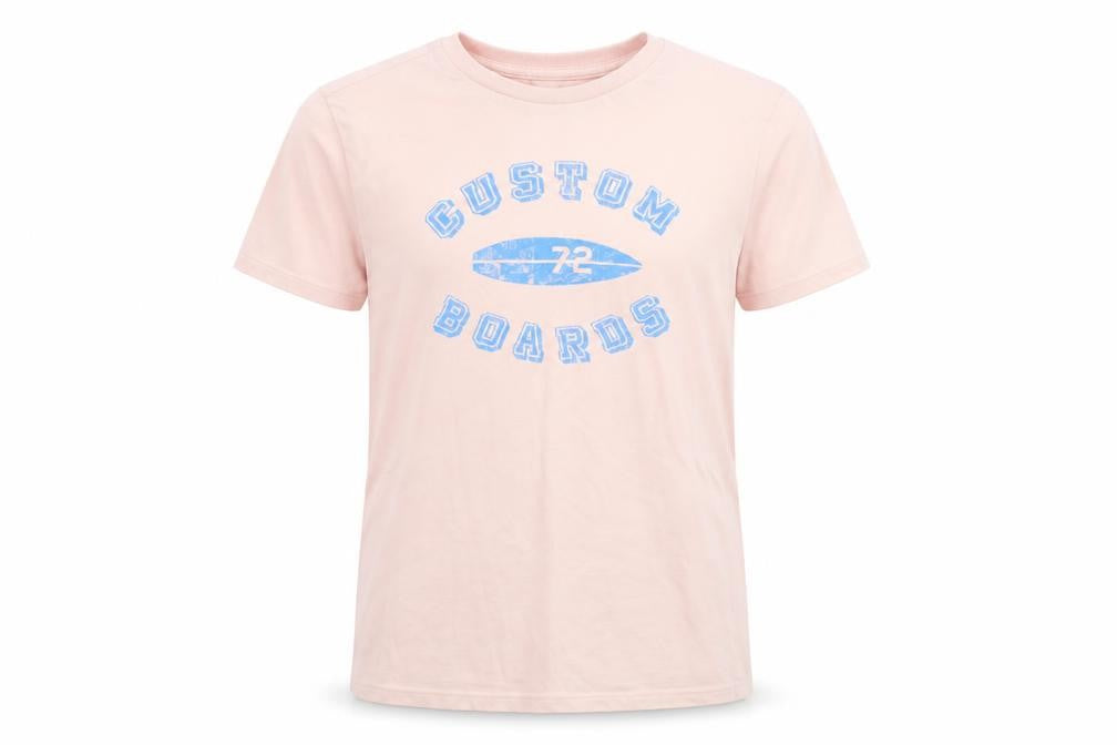 Front view of Gap girls’ pink basic t-shirt, size 10-11, years
