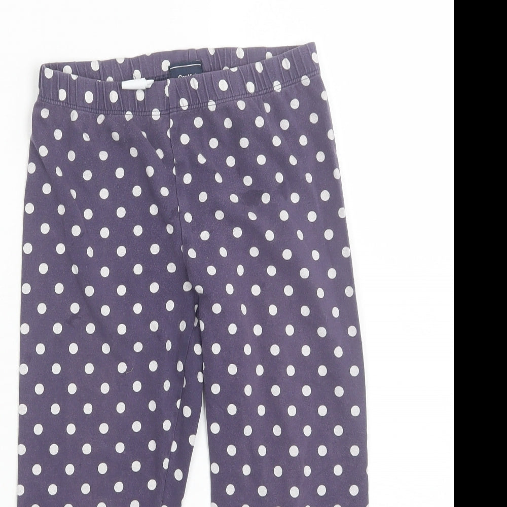 Gap Girls Purple Polka Dot  Jegging Trousers Size 10-11 Years