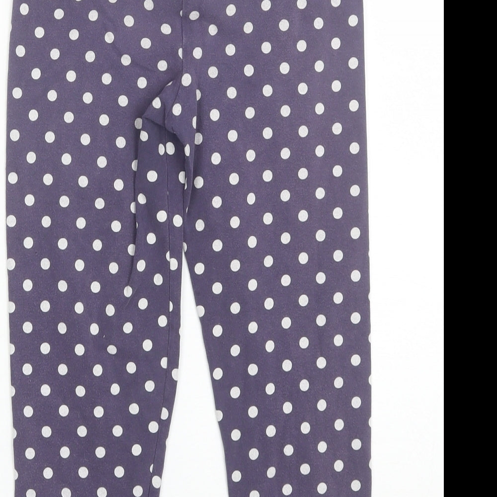 Gap Girls Purple Polka Dot  Jegging Trousers Size 10-11 Years