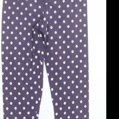 Gap Girls Purple Polka Dot  Jegging Trousers Size 10-11 Years