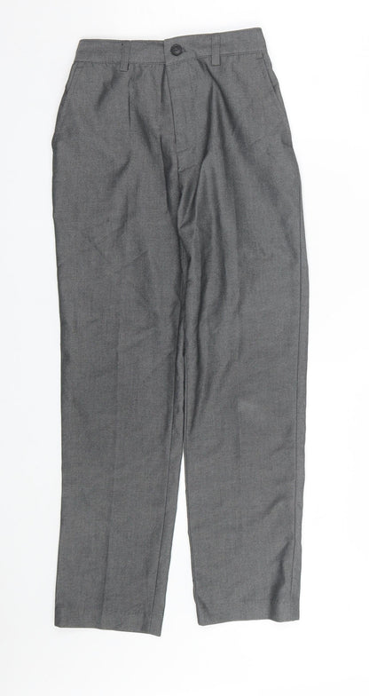 Preworn Boys Grey   Dress Pants Trousers Size 9 Months - School uniform