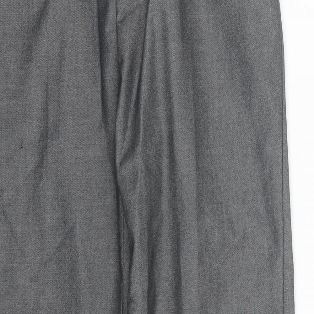 Preworn Boys Grey   Dress Pants Trousers Size 9 Months - School uniform