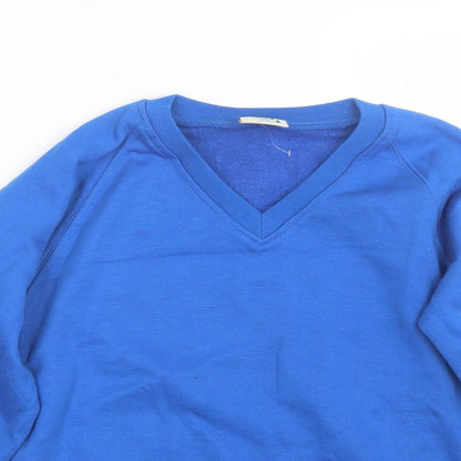 David Luke Boys Blue   Pullover Sweatshirt Size 11-12 Years  - School uniform
