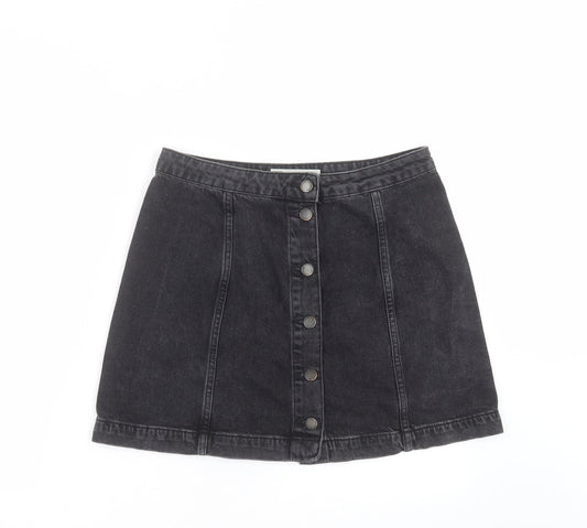 Womens UK Size 30 in Topshop A-Line Denim Skirt