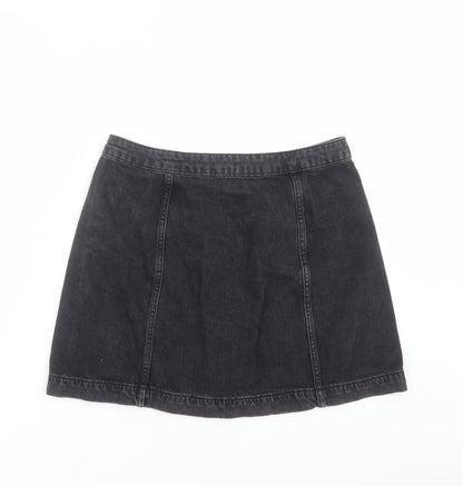 Womens UK Size 30 in Topshop A-Line Denim Skirt