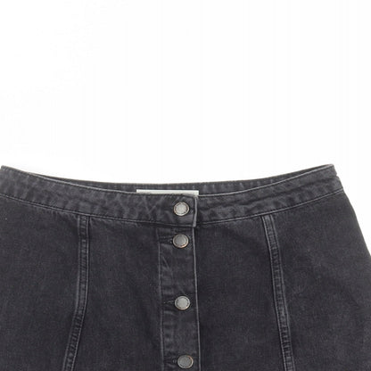 Womens UK Size 30 in Topshop A-Line Denim Skirt