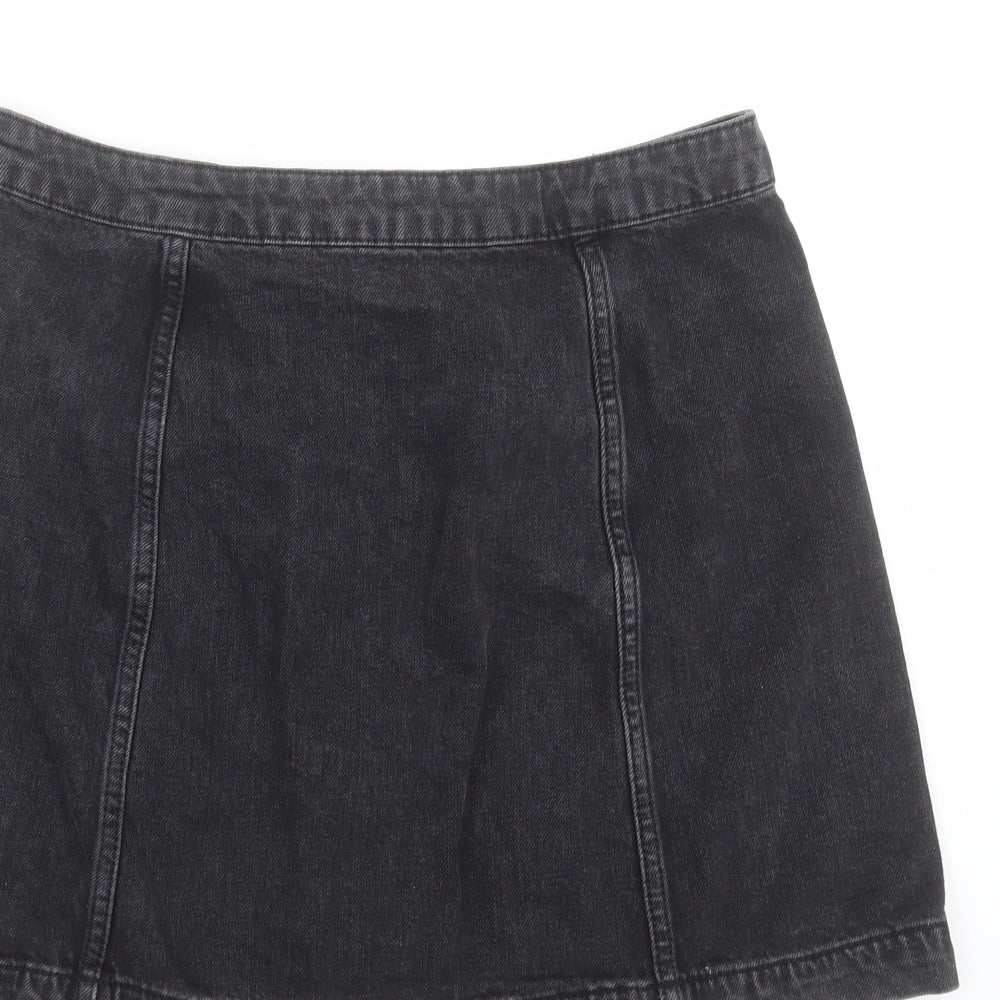 Womens UK Size 30 in Topshop A-Line Denim Skirt