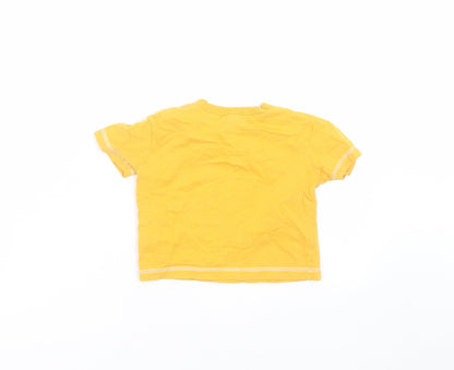 F&F Baby Yellow   Basic T-Shirt Size 9-12 Months