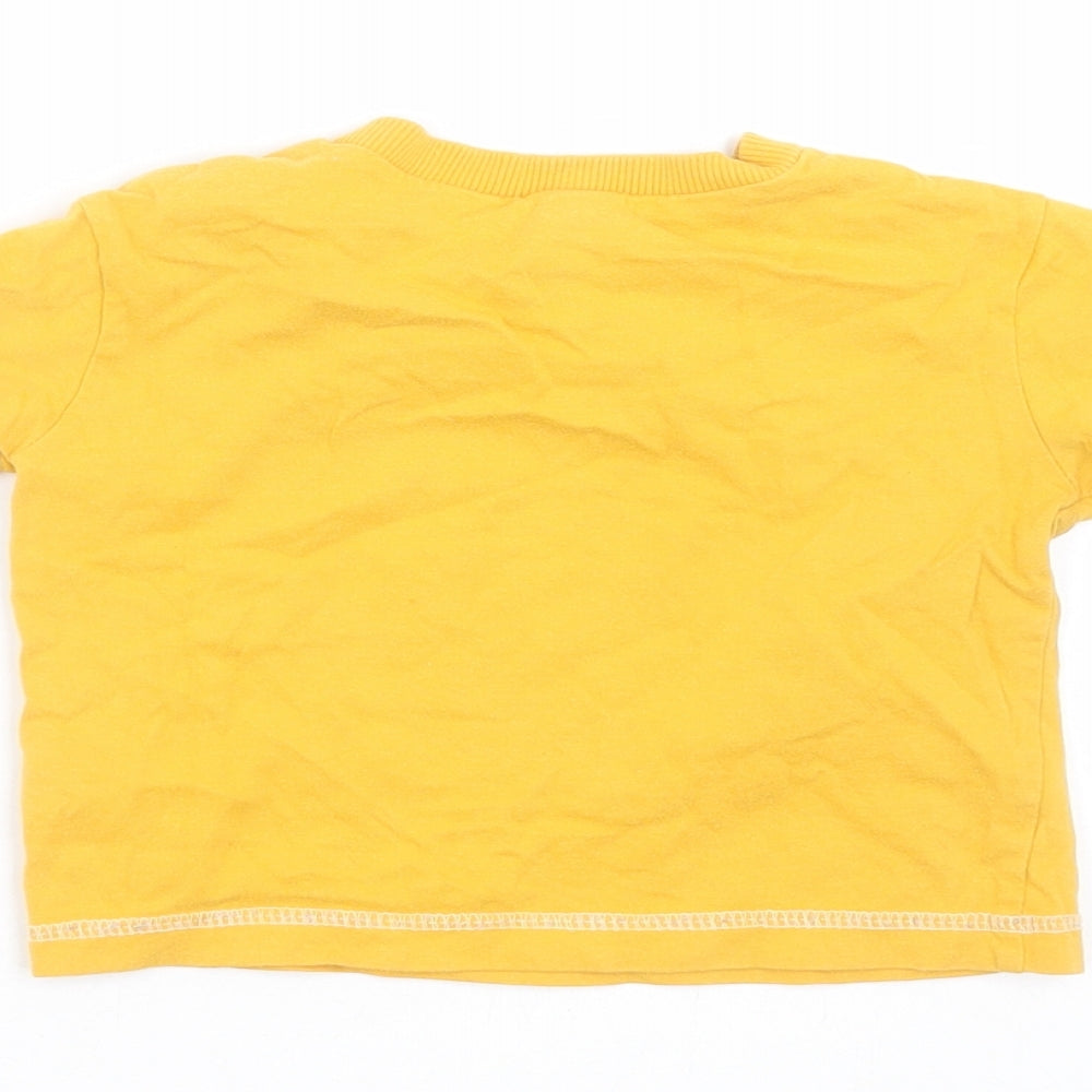 F&F Baby Yellow   Basic T-Shirt Size 9-12 Months