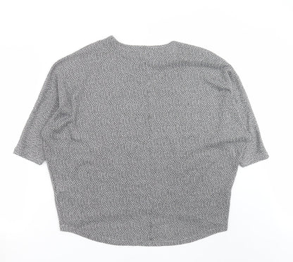 Womens UK Size M New Look Grey Pullover Jumper