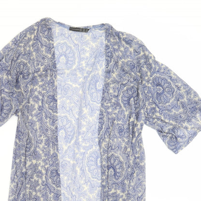 Primark Womens Blue Paisley  Cardigan Jumper Size S