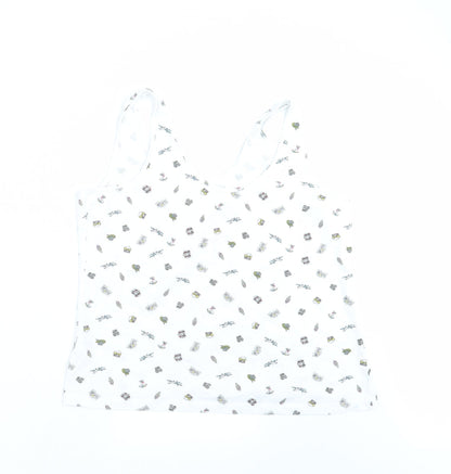Primark Womens White   Basic Tank Size L  - vacation mode