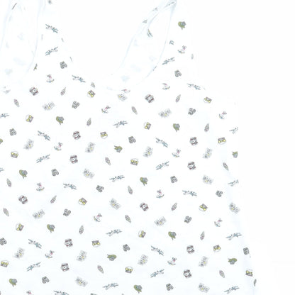 Primark Womens White   Basic Tank Size L  - vacation mode