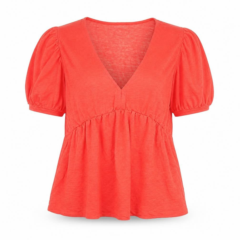 Womens UK Size M Primark Red Basic Blouse