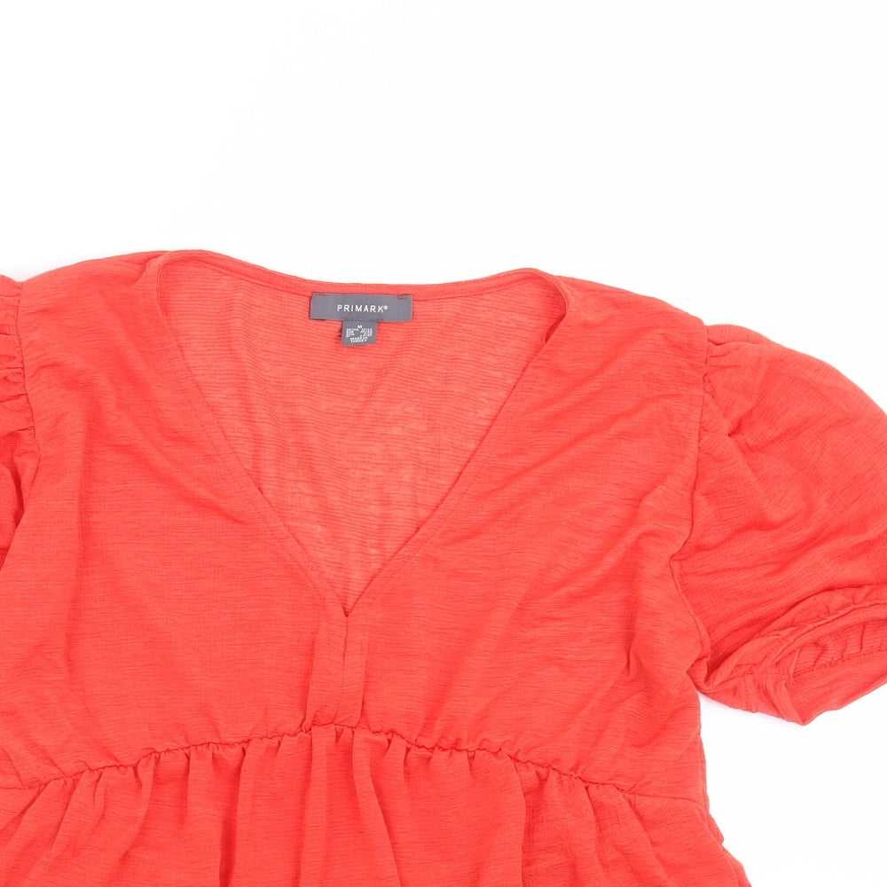 Primark Womens Red   Basic Blouse Size M