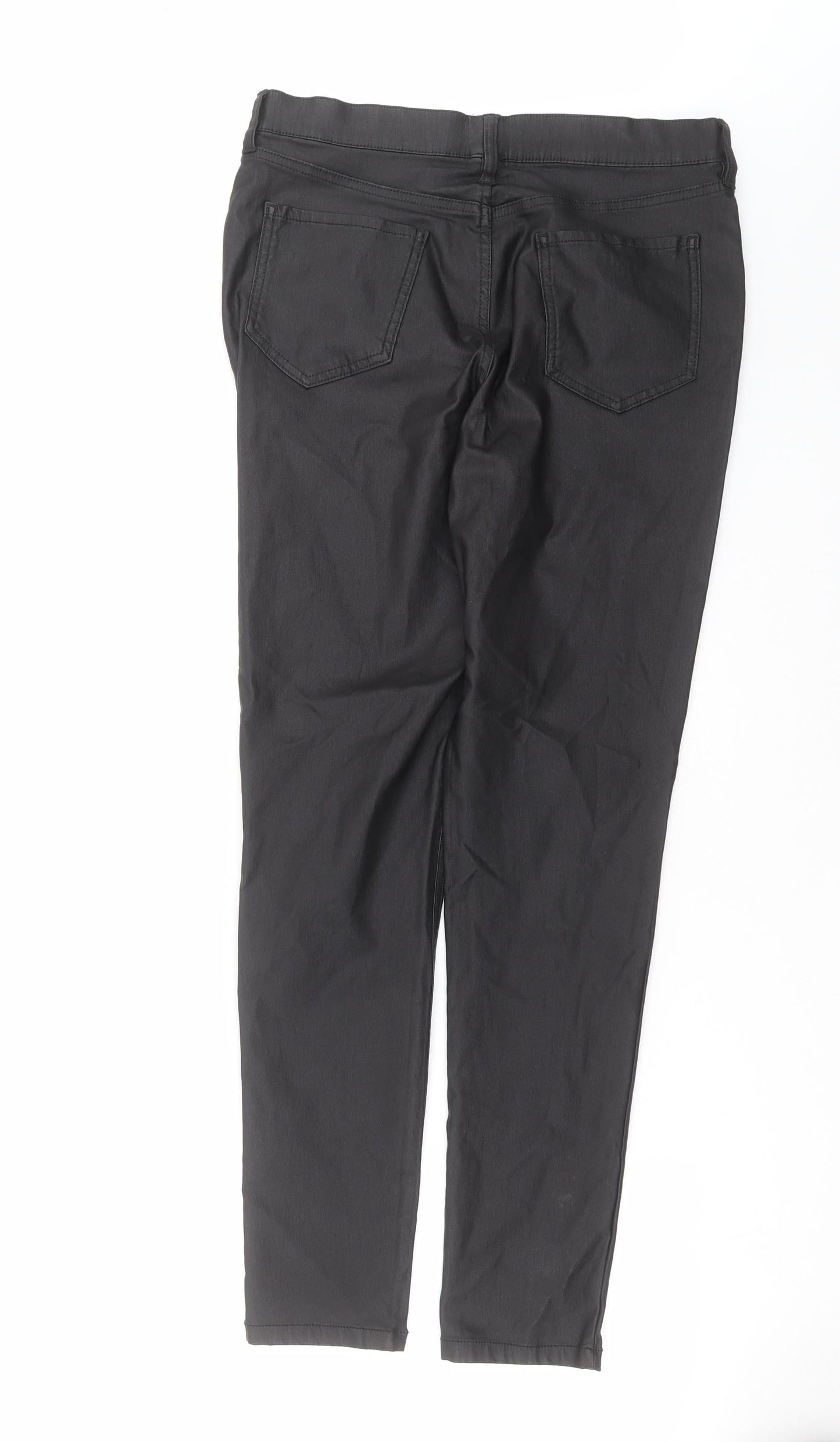 F&F Womens Black   Trousers  Size 14 L28 in