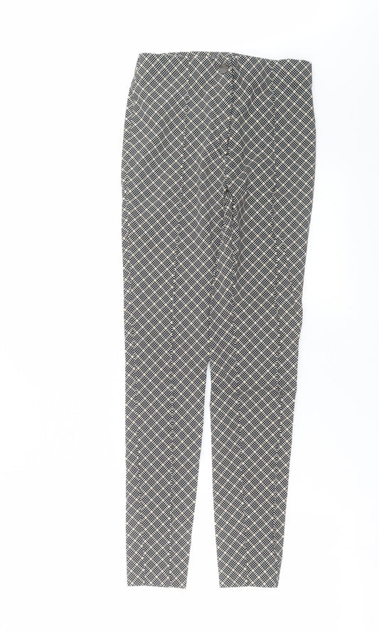 Primark Womens Black Geometric  Trousers  Size 10 L27 in