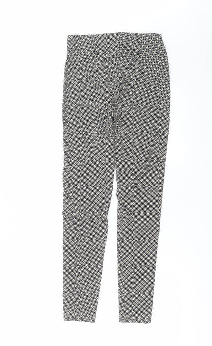 Primark Womens Black Geometric  Trousers  Size 10 L27 in